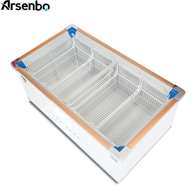 Antiwear Practical Supermarket Display Freezer Commercial Multipurpose