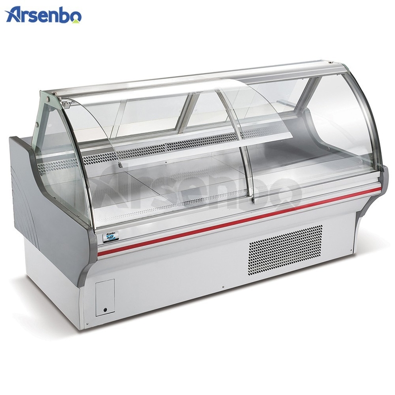 220V 50HZ Commercial Deli Coolers , Supermarket Meat Display Chiller